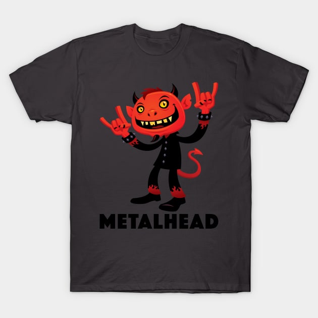 Heavy Metal Devil Metalhead T-Shirt by fizzgig